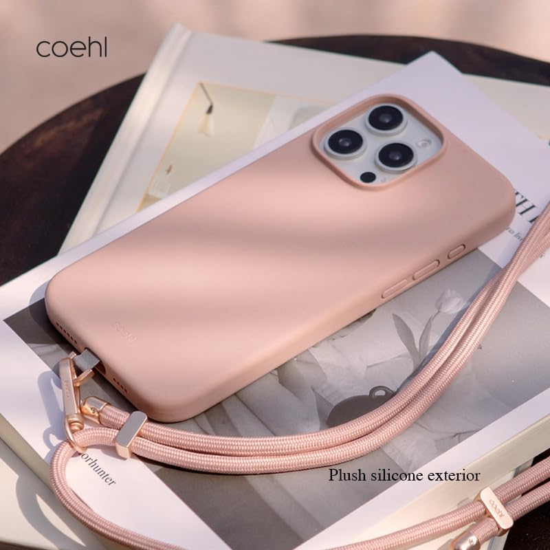 UNIQ Coehl iPhone 16 Pro (2024) 6.9 Magnetic Charging Crème - Ballet Pink