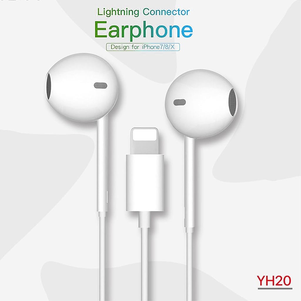 Yesido YH-20 Noise Cancelling Earphones for iPhone | White
