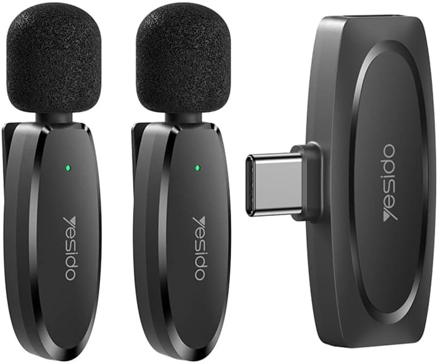 YESIDO KR13 Dual Wireless Microphone with Type-C Connector