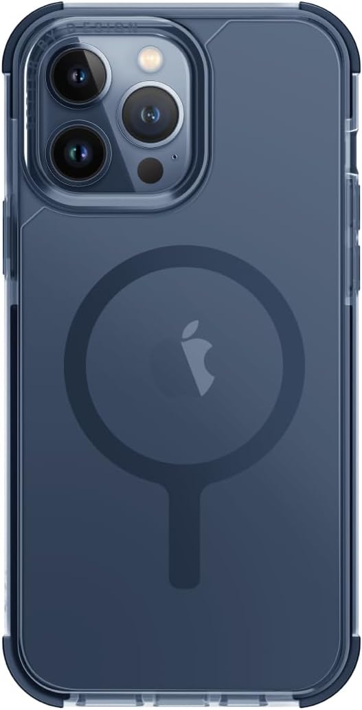 UNIQ COMBAT iPhone 15 Pro MagClick Case – Smoke Blue
