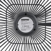 Geepas 8" Rechargeable Oscillating Table Fan with 2-in-1 LED Light, GF21122