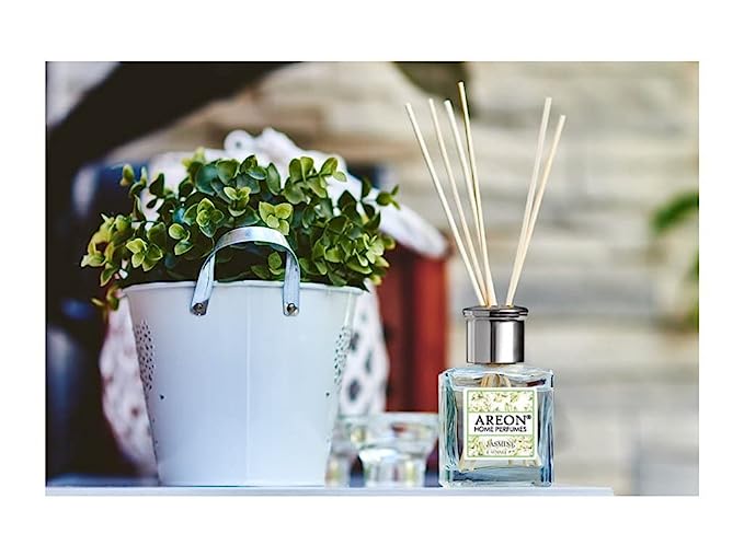 Areon Home Perfume Garden 150ml - Jasmine Fragrance, 10 Reed Sticks