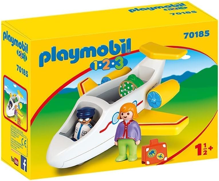 Playmobil 1.2.3 Airplane with Passenger