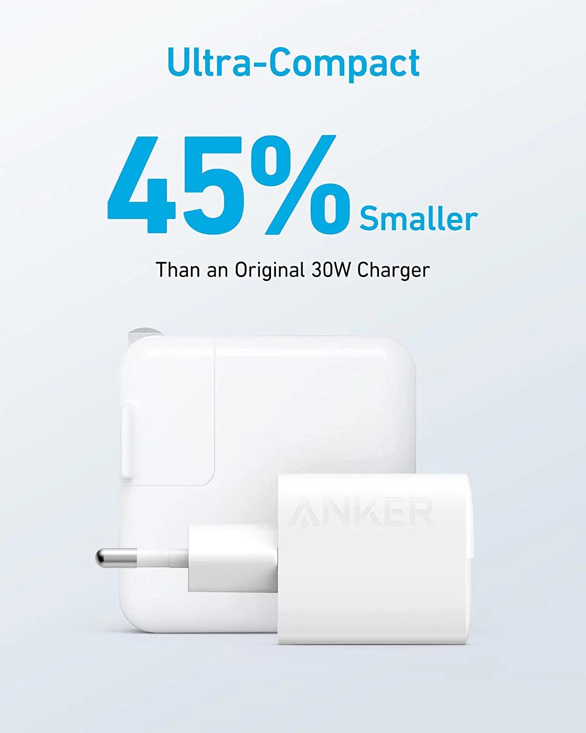 Anker 323 Charger 33W Fast Charging for All Your Devices - White