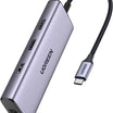 UGREEN USB-C to 2*USB 3.0+HDMI+RJ45 Ethernet Adapter+PD