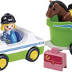 Playmobil 1.2.3 Car with Horse Trailer - Fun for Toddlers