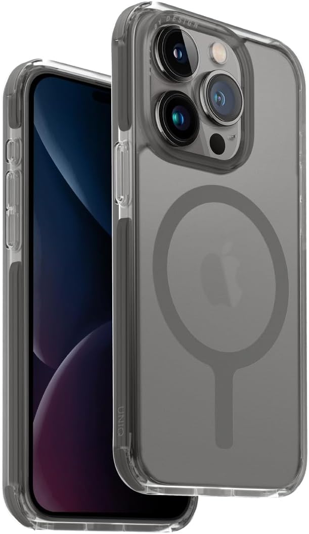 UNIQ COMBAT iPhone 15 Pro Max MagClick Case – Frost Grey