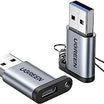 UGREEN USB 3.0-A to USB-C M/F Adapter - Gray