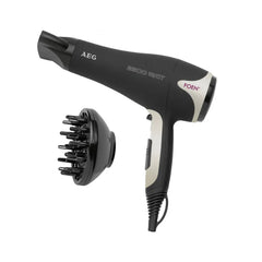 AEG Professional Ionic Hair Dryer HTD 5595 – AC Motor, Volume Diffuser, 360° Nozzle & ECO Mode | Stainless Steel