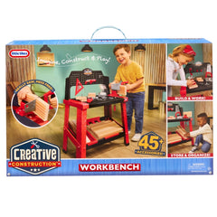Little Tikes Creative Construction Workbench – Kids Woodworking Play Set