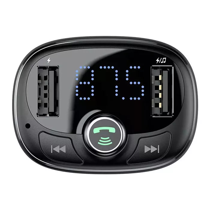 Baseus T Shaped S-09 Car Bluetooth MP3 Player - Black