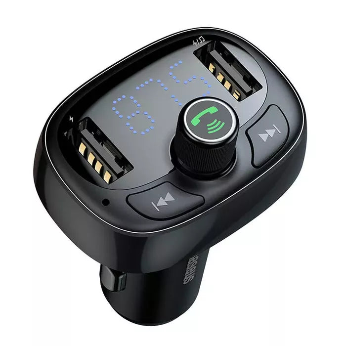 Baseus T Shaped S-09 Car Bluetooth MP3 Player - Black