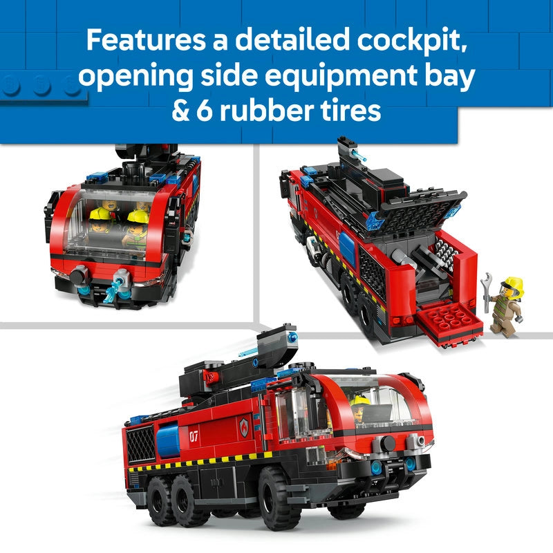 LEGO City Airport Fire Truck – 691 Pieces | Set 60499