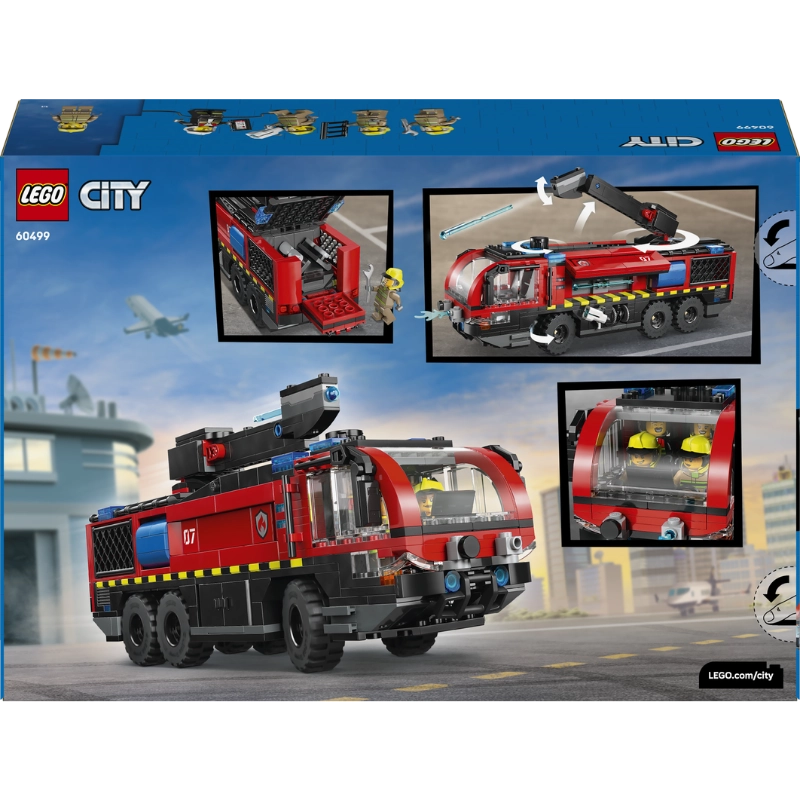 LEGO City Airport Fire Truck – 691 Pieces | Set 60499