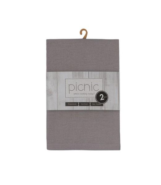Finesse Richmond Kitchen Towels Set of 2 – Grey