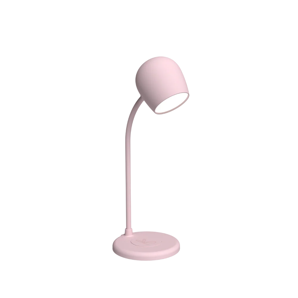 Kreafunk Ellie 3-in-1 LED Lamp, Bluetooth Speaker & Wireless Charger – Dusty Rose
