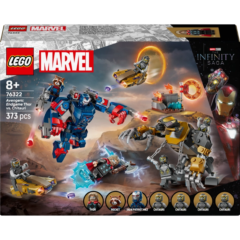 LEGO Marvel Avengers: Endgame Thor vs. Chitauri – 373 Pieces | Set 76322