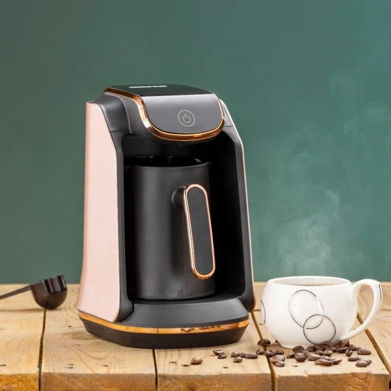 Geepas Turkish Coffee Maker 250ml with Touch Control, Heat-Resistant Cup & Auto Safety System 600W