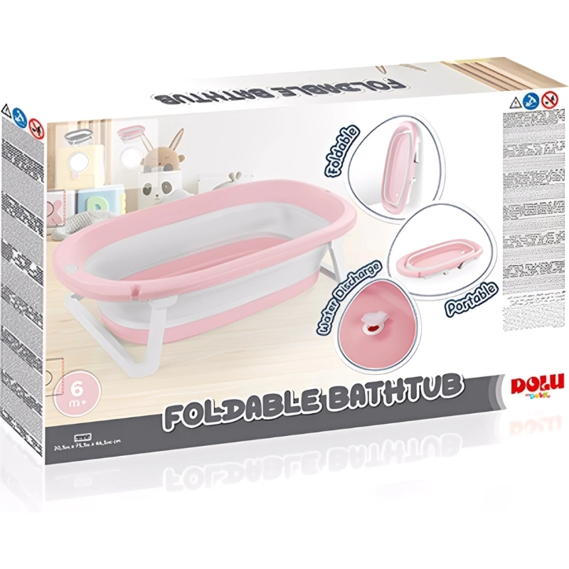 Dolu Foldable Baby Bath Tub – Pink