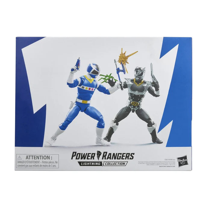 Hasbro Power Rangers Lightning Collection In Space Blue Vs. Silver Psycho