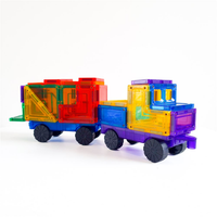 TileTek Magnetic Tile Car Building Set, 28 Pieces, Ages 3+