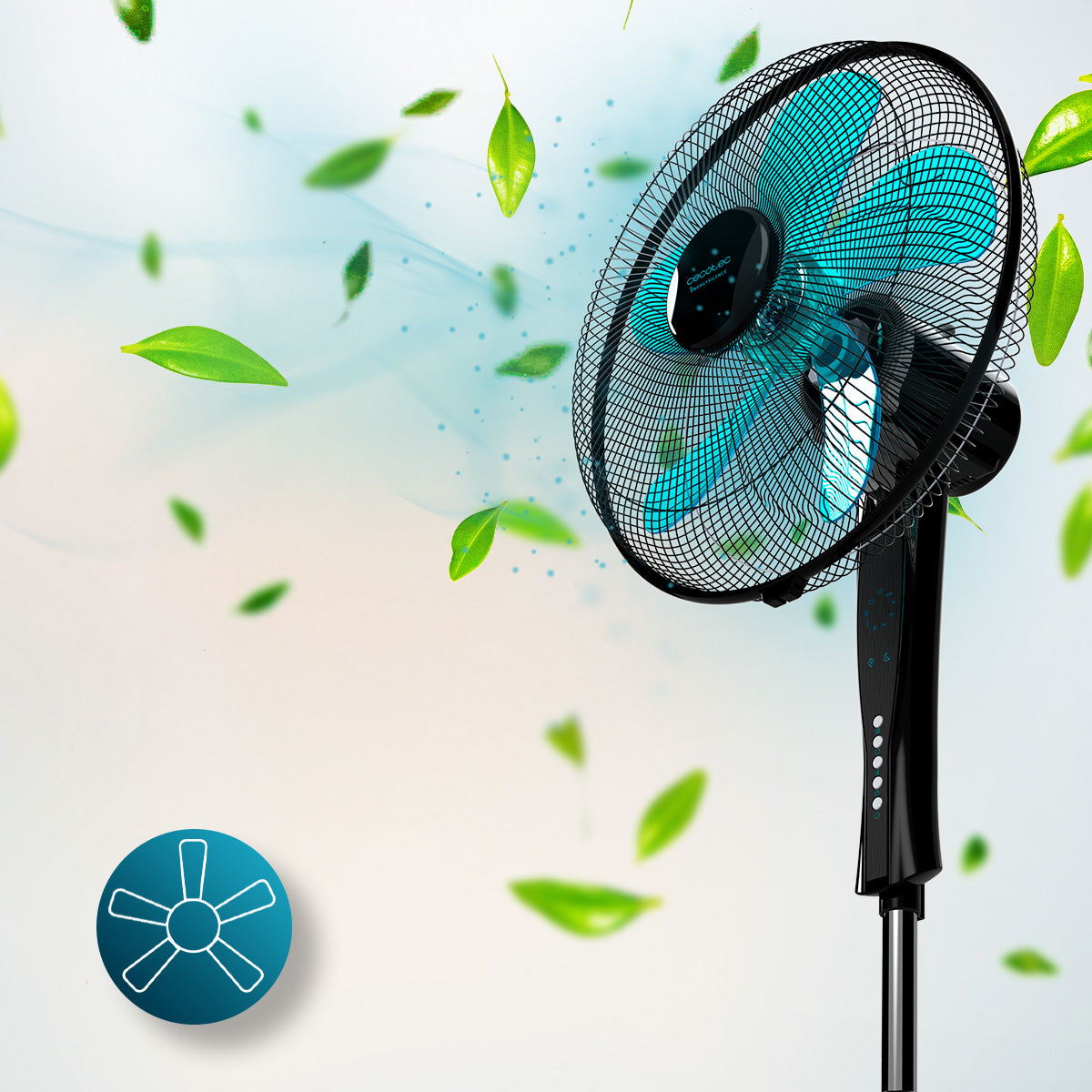 Cecotec EnergySilence 530 Power Connected Tower Fan Black 50W