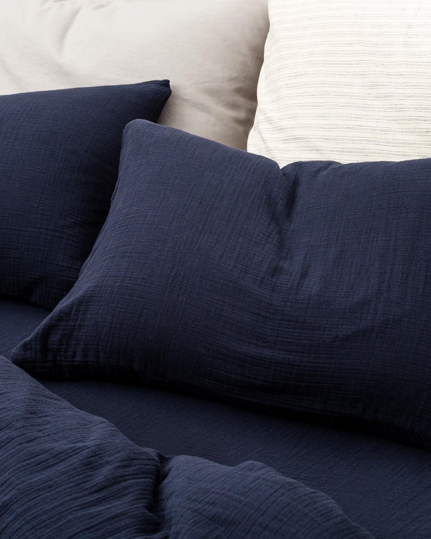 Marla Muslin Double Size Duvet Cover Set - Fitted - Madame Coco JO