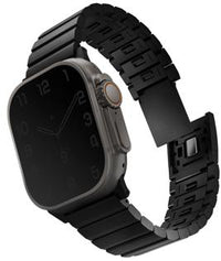UNIQ STROVA MAG APPLE WATCH SELF-ADJUSTABLE STEEL LINK BAND49/46/45/44MM - MIDNIGHT