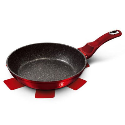 Berlinger Haus Frypan 28cm – Elegant Burgundy Design
