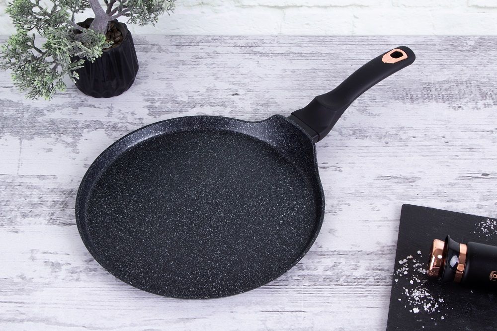 Berlinger Haus 28cm Pancake Pan - Black-Rose