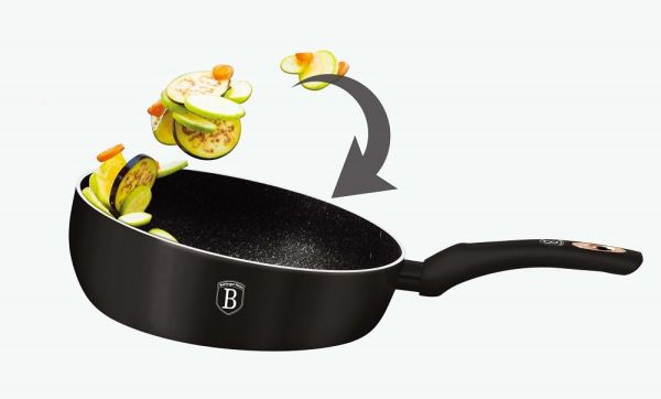Berlinger Haus 24cm Deep Pan - Black-Rose