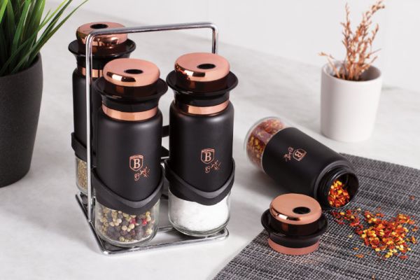 Berlinger Haus 5-Piece Spice Set – Black Rose