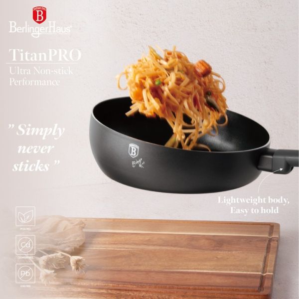 Berlinger Haus 26cm Deep Frying Pan – Anthracite