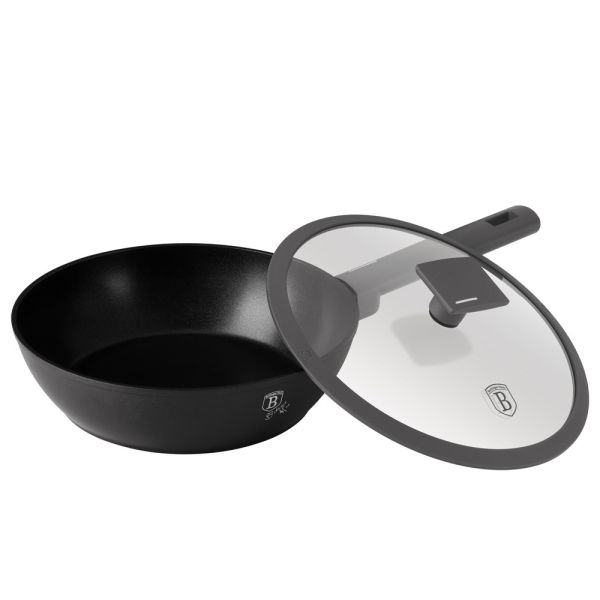 Berlinger Haus 24cm Deep Frying Pan with Lid – Anthracite