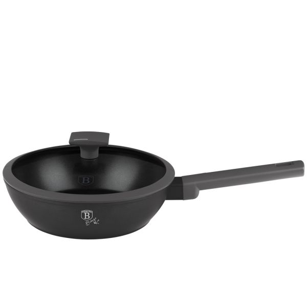 Berlinger Haus 24cm Deep Frying Pan with Lid – Anthracite
