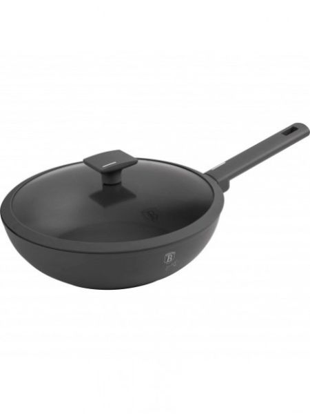 Berlinger Haus 28cm Deep Frying Pan with Lid – Anthracite