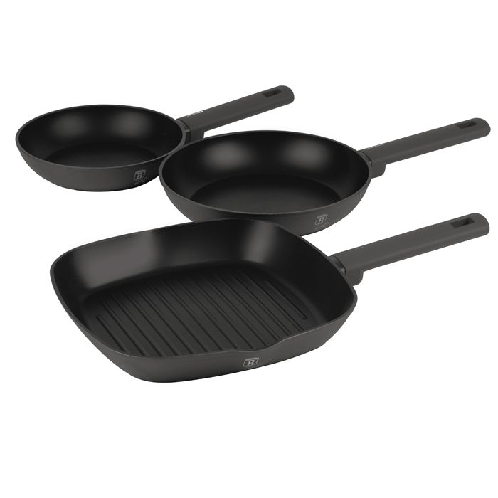Berlinger Haus 3-Piece Frying Pan Set – Anthracite