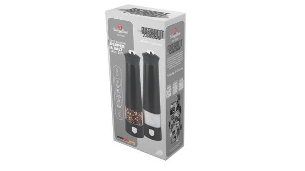 Berlinger Haus 2-Piece Electric Salt & Pepper Grinder Set – Anthracite