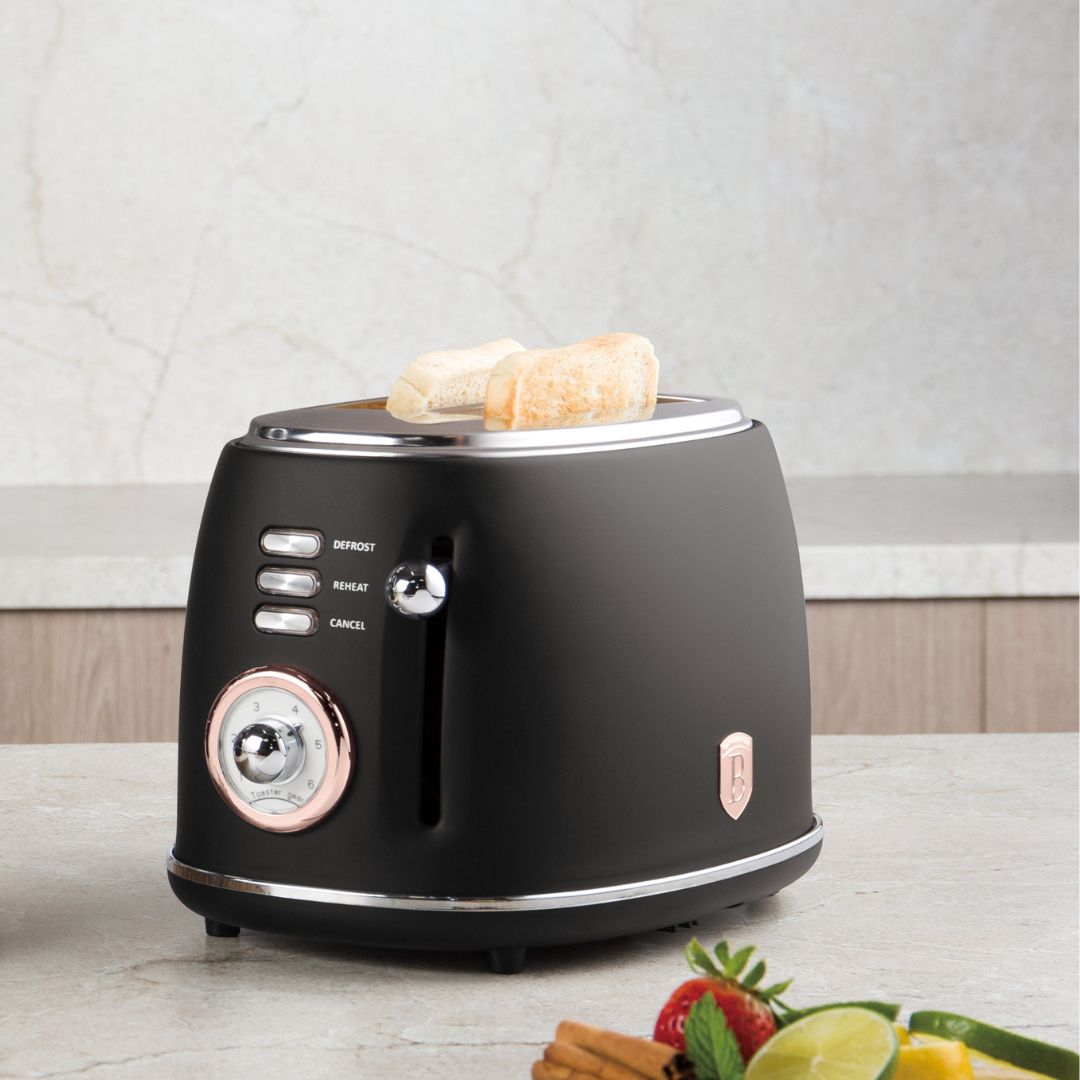 Berlinger Haus Electric Toaster – Black-Rose