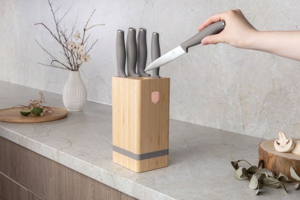 Berlinger Haus 6-Piece Knife Set with Stand – Stylish & Sharp