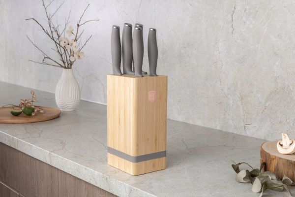Berlinger Haus 6-Piece Knife Set with Stand – Stylish & Sharp