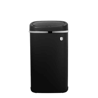 Berlinger Haus 58L Motion Sensor Trash Bin - Matte Black