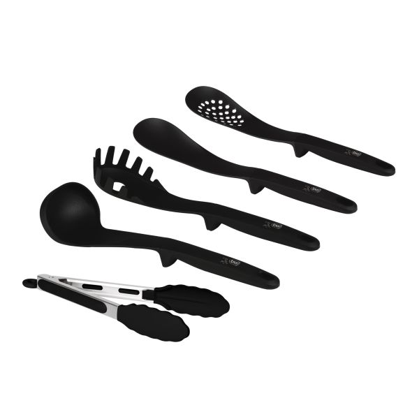 Berlinger Haus 5-Piece Kitchen Utensil Set - Matte Black