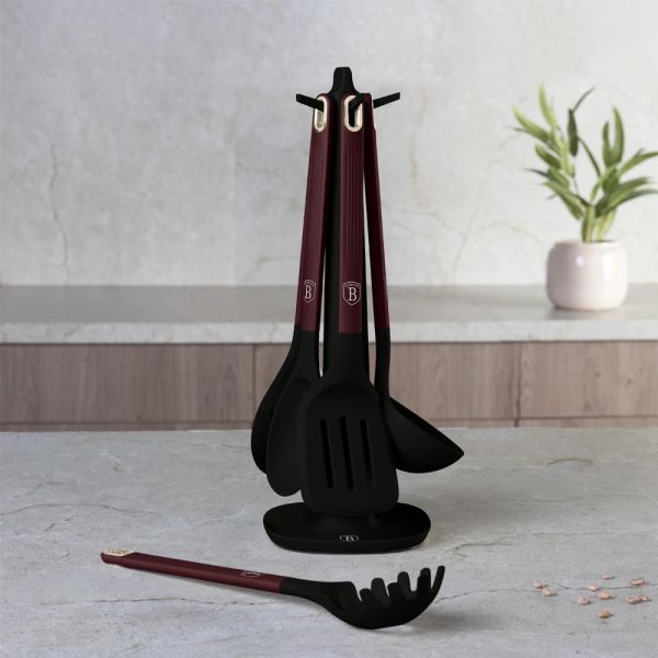 Berlinger Haus 6-Piece Kitchen Utensil Set with Stand - Leonardo
