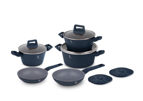 Berlinger Haus 10-Piece Cookware Set - Ashen Blue
