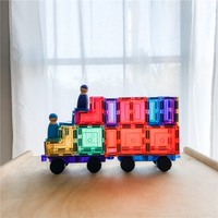 TileTek Magnetic Tile Car Building Set, 28 Pieces, Ages 3+