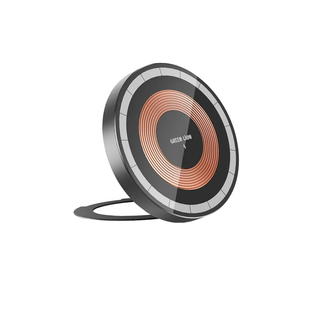 Green Lion MagSafe Wireless Charger with Glass – Black