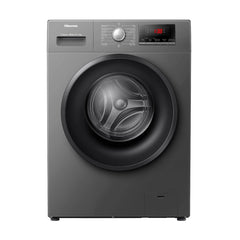 Hisense WFQP7012JT Front Load Washing Machine 7KG 1200RPM Titanium A+++ Steam - Front View
