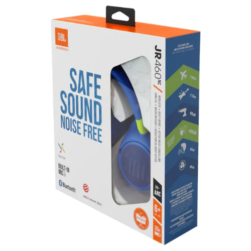 JBL JR 460NC Headphone | Blue | JBLJR460NCBLU