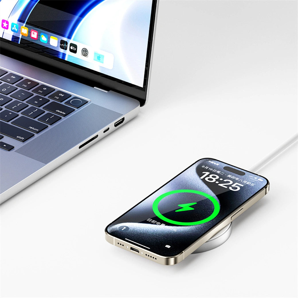 WiWU Qi2.0 Wireless Charger 15W Magnetic Aluminum Alloy